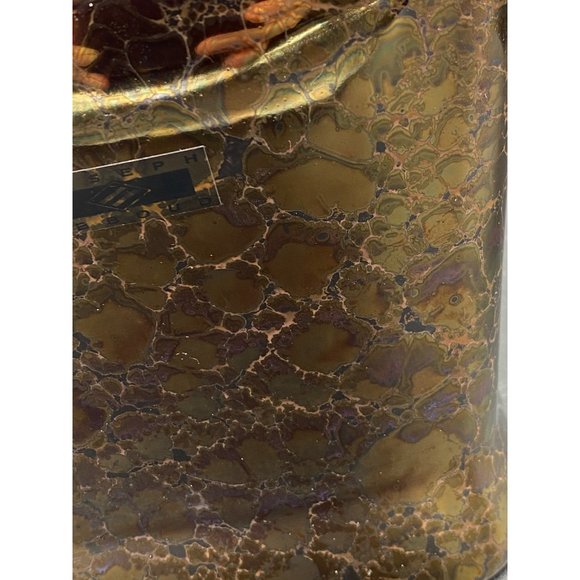 Joseph Abboud Bronze Ceramic Bathroom Set Tissue Cover Soap Dish Toothbrush Hold - Picture 12 of 16